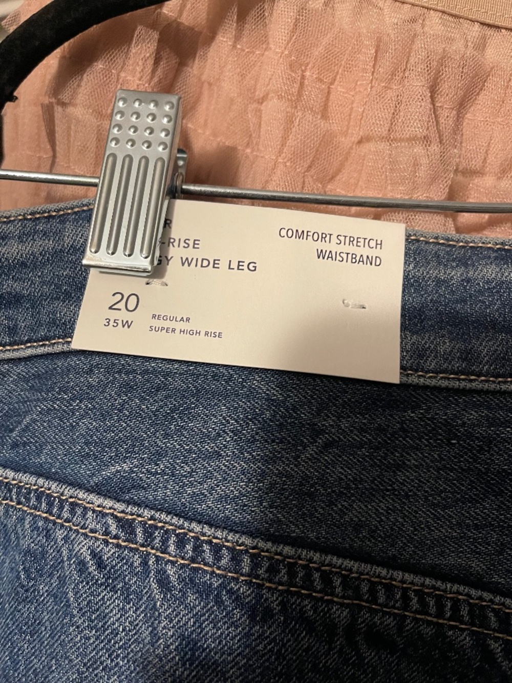 American Eagle Wide Leg Distressed Jeans NWT - Picture 5 of 5